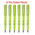 SearchFindOrder 6 green Magic Flow 6-Piece Infinite Inkless Fountain Pen Set for Art, Sketching, and Kids' Gifts