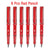 SearchFindOrder 6 red Magic Flow 6-Piece Infinite Inkless Fountain Pen Set for Art, Sketching, and Kids' Gifts