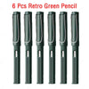 SearchFindOrder 6 retro green Magic Flow 6-Piece Infinite Inkless Fountain Pen Set for Art, Sketching, and Kids' Gifts