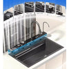 SearchFindOrder 75X46CM 304 Stainless Steel Cascading Kitchen Sink with Smart Faucet and Accessories