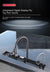 SearchFindOrder 75X46CM 304 Stainless Steel Cascading Kitchen Sink with Smart Faucet and Accessories