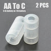 SearchFindOrder AA TO C (2 PCS) AAA To AA Battery Converter