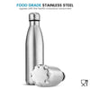 SearchFindOrder Aqua Pro 500 Premium Double-Wall Vacuum Insulated Stainless Steel Sports Bottle