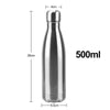 SearchFindOrder Aqua Pro 500 Premium Double-Wall Vacuum Insulated Stainless Steel Sports Bottle