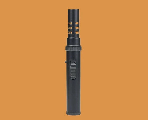 SearchFindOrder B-Black / CHINA Lightsaber 360° Wind Guard Butane Lighter Metal Torch for Outdoor Adventures, BBQ, Welding, & Cigars