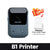 SearchFindOrder B1 Printer Pocket Printer Pro Red Bluetooth Label Maker