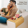 SearchFindOrder Bamboo Wood Foldable Sofa Armrest Tray