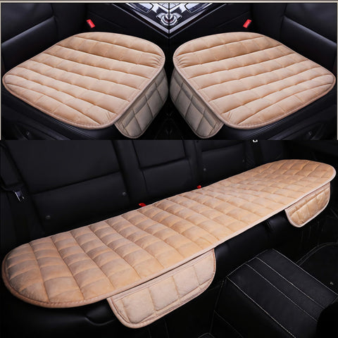 SearchFindOrder Beige 3pcs Cozy Guard Vehicle Comfort Covers