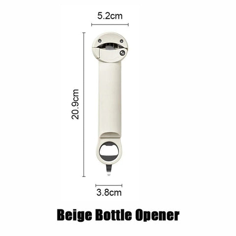 SearchFindOrder Beige-Bottle-Opener Multi-Function Bottle Opener Stainless Steel Kitchen Companion