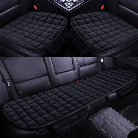 SearchFindOrder Black 3pcs Cozy Guard Vehicle Comfort Covers