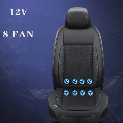 SearchFindOrder Black 8 fan 12V Fast Blowing Cool Ventilation Seat Cover