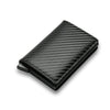 SearchFindOrder Black A Men's and Women's Carbon Fiber RFID Wallets - Slim Trifold Design