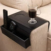 SearchFindOrder Black Bamboo Wood Foldable Sofa Armrest Tray