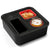 SearchFindOrder Black Creative Drink & Container Organizer for Couch, Car, Travel, and Table Use