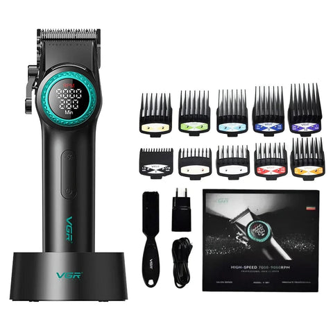 SearchFindOrder black Electric Adjustable Barber Hair Trimmer 9000 RPM