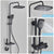 SearchFindOrder Black LCD / China Elegant Modern 4-Function LCD Rainfall Shower Faucet System