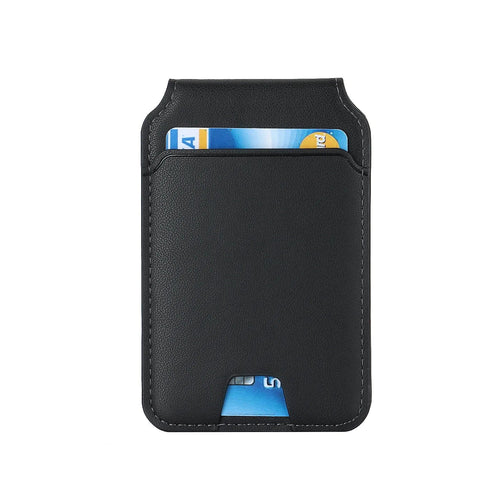 SearchFindOrder black Magnetic Foldable Leather Kickstand Wallet