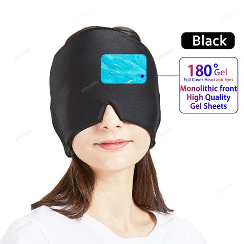 SearchFindOrder Black Migraine Relief Hat