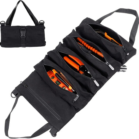 SearchFindOrder black Multi-Purpose Roll-Up Tool Organizer Bag
