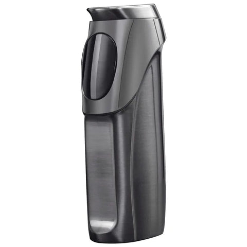 SearchFindOrder Black Nickel / CHINA Blue Flame Pro Touch Triple Torch Lighter USB Charge, Gas Mix & Electric Display