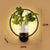 SearchFindOrder Black-round / No plants / 36W Modern Minimalist LED Wall Light