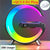 SearchFindOrder Black with EU plug Wireless Charging Stand with Alarm Clock, Speaker, and LED Light for Mobile Devices