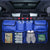SearchFindOrder Blue Adjustable Trunk Organizer with High Capacity Storage and Multi-Use Compartments