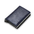 SearchFindOrder Blue B Men's and Women's Carbon Fiber RFID Wallets - Slim Trifold Design