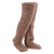 SearchFindOrder Brown 55cm / One Size Fuzzy High Over Knee Socks