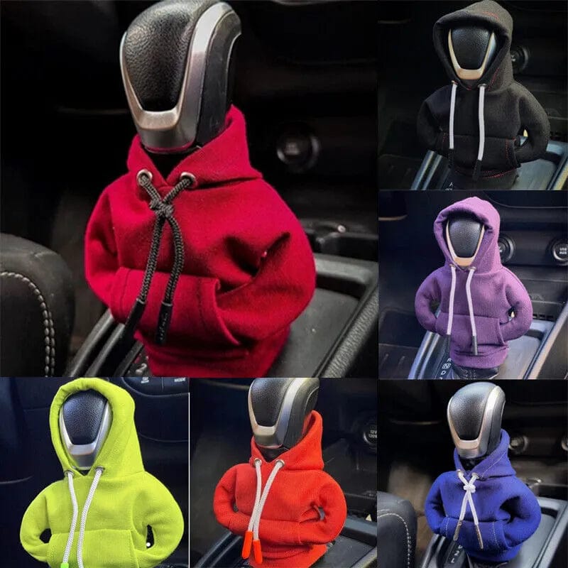 Car Gear Shift Knob Cover Hoodie Only Necklace