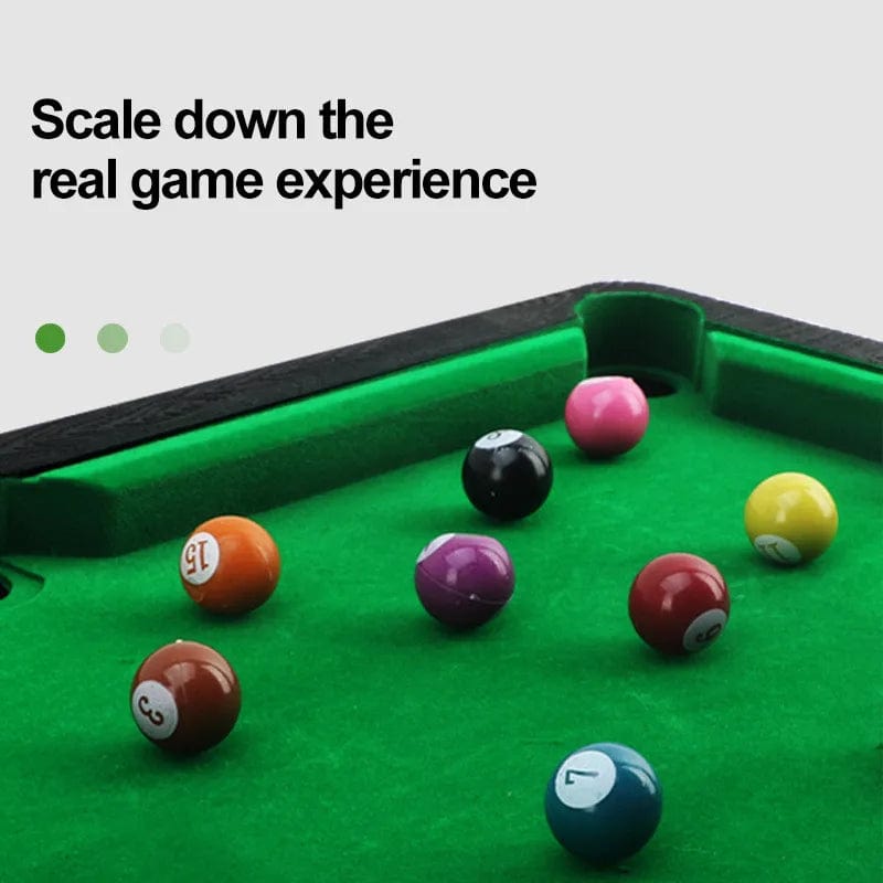 Mini Pool Table for Kids with 2 Pool Cues, Set of Billiard Balls and R ...