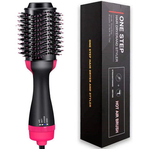 SearchFindOrder China / UK Plug / Black with box 3-in-1 Pro Hair Styler Dryer, Straightener & Curler Comb