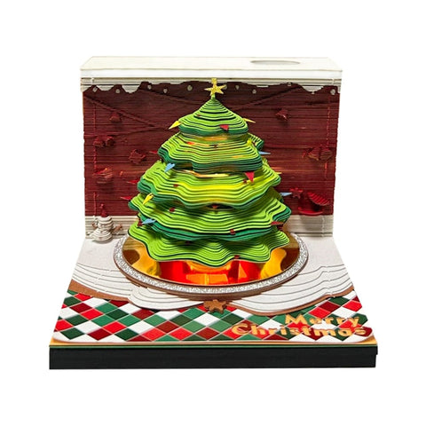 SearchFindOrder christmas tree / China 3D Memo Block Calendar