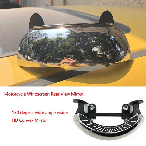 SearchFindOrder Chrome MaxVision360° Ultimate Wide-Angle Motorcycle Rearview Mirrors for Unparalleled Safety and Panoramic Visibility