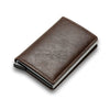 SearchFindOrder Coffee B Men's and Women's Carbon Fiber RFID Wallets - Slim Trifold Design