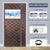 SearchFindOrder coffee / W 70cm x H 210cm Coldproof Cotton Door Screen with a Transparent Window, Waterproof Magnetic Screen Door