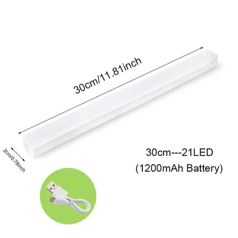 SearchFindOrder Cold White / 30cm Motion Guard Glow Smart LED Cabinet Light with Wireless Sensor - Illuminate Your Kitchen and Bedroom Cabinets Effortlessly