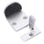 SearchFindOrder color 1 Stainless Steel Stealth Guard Robust Door Stopper, Suction & Wall Protection System