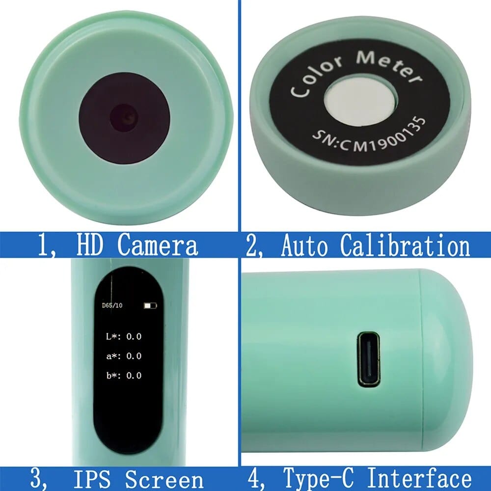 Mini Colorimeter Color Analyzer, Instant Paint Color Matching Tool, Co ...