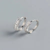 SearchFindOrder Crystal Round Hoop Earrings