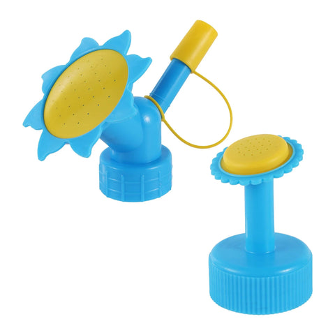 SearchFindOrder Dark Blue  and Light Blue Bottle Cap Sprinkle Ease Dual-Head Watering System Portable, Precise, and Convenient