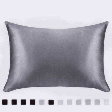 SearchFindOrder Deep Grey / 1PCx51x66cm(20x26in) Silky Satin Standard Queen Pillowcase for Beautiful Hair and Skin
