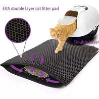 SearchFindOrder Double Layer Mess Free Cat Litter Mat