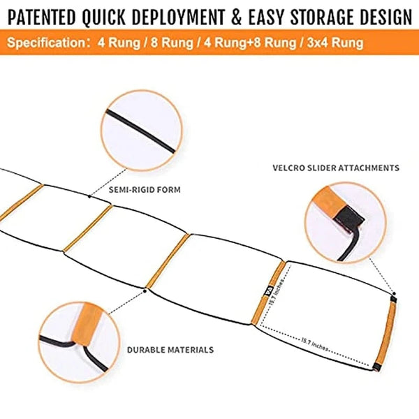 SearchFindOrder Dual-Purpose Soccer Training Jump Ladder