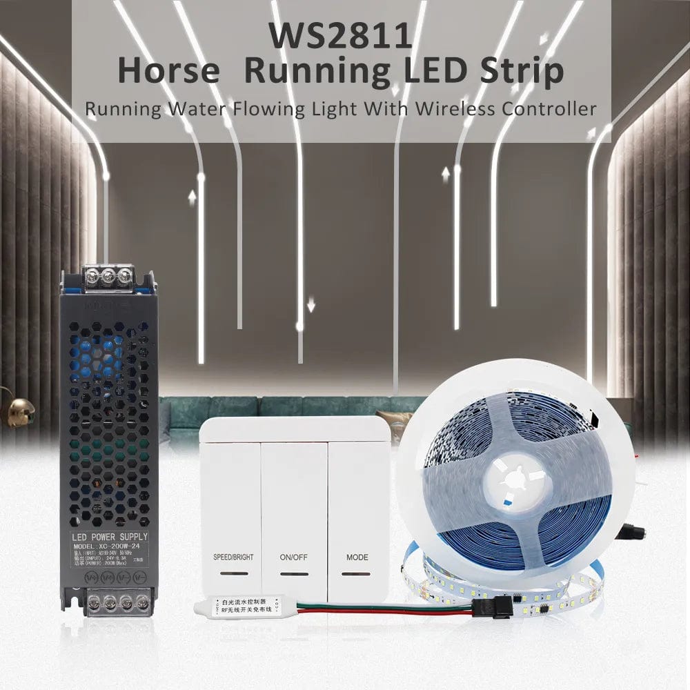 Wireless Led Strip Kit Dynamic Flow Wireless LED Strip Kit, Flexible LED Lights for Bedroom ...