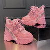 SearchFindOrder Dynamic Mesh Urban Women's Sneakers with Platform Wedge Heels