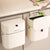 SearchFindOrder Eco Space 10L Cabinet Door Trash Companion Wall-Mounted Kitchen Bin with Lid