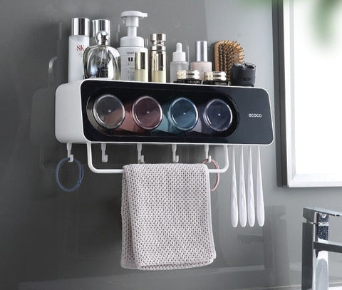 SearchFindOrder Eco Squeeze Wall-Mounted Toothpaste Dispenser Kit Innovative Bathroom Solution