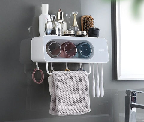 SearchFindOrder Eco Squeeze Wall-Mounted Toothpaste Dispenser Kit Innovative Bathroom Solution