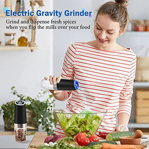 SearchFindOrder Electric Salt & Pepper Grinder Set